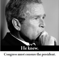 MoveOn and WWW set up campaign to censure Bush