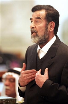 Saddam stands for trial