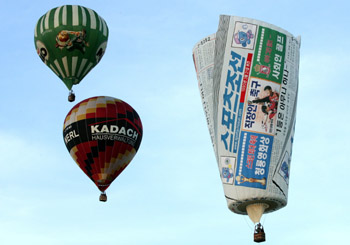 Hot air balloons take to the sky in Pampanga