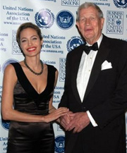 Angelina Jolie receives humanitarian award