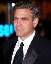 George Clooney in London dustup