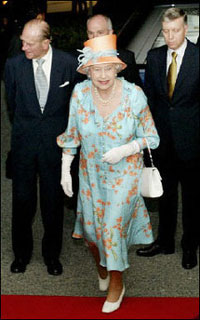 Queen Elizabeth visiting Singapore