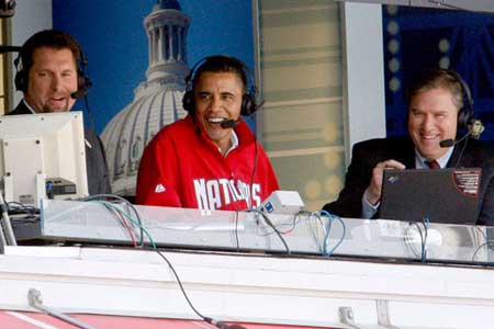 Obama highlights opening day of Major League Baseball