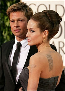 Diapers away! Back to big screen for Angelina, Brad
