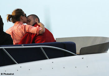Justin Timberlake and Jessica Biel aboard the love boat