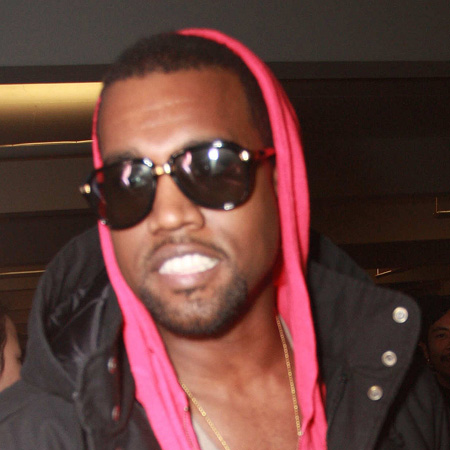 Kanye West's car in crash