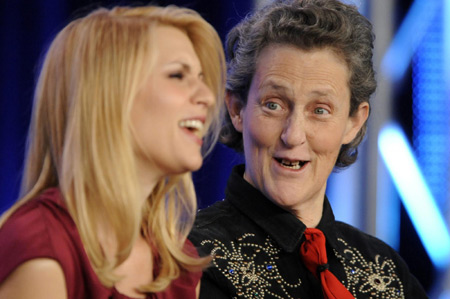 Claire Danes in a panel for Temple Grandin