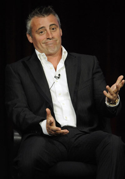 friends star matt leblanc happy to send himself up