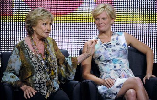 Cast members participate in the panel for 