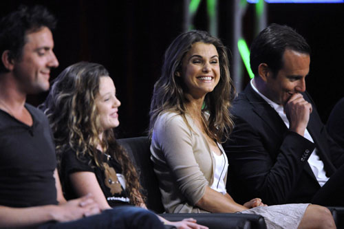 Cast member participate in panel for 