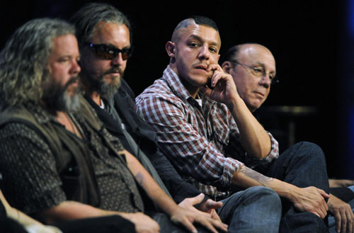 Cast members participate in panel for 'Sons of Anarchy'