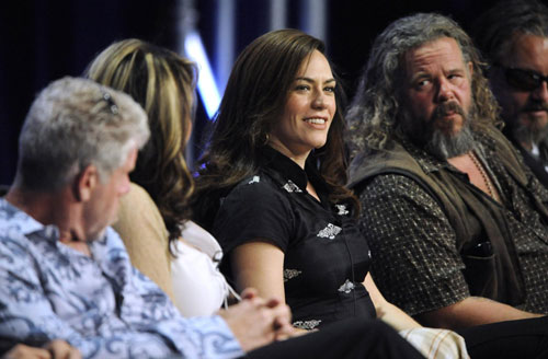 Cast members participate in panel for 'Sons of Anarchy'