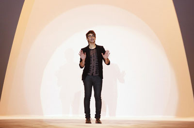 Models present creations from the Christian Siriano Spring 2011 collection during New York Fashion Week