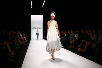 Models Present Creations during the Project Runway Spring 2011 Collection at New York Fashion Week