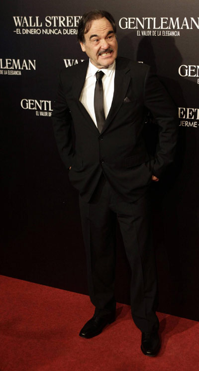 Director Oliver Stone at premiere of the film 