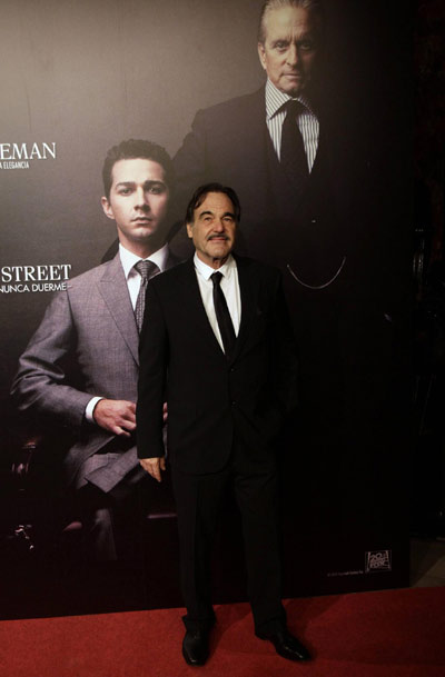 Director Oliver Stone at premiere of the film 