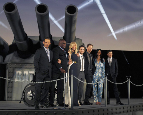 Rihanna attends film 'Battleship' premiere in Tokyo