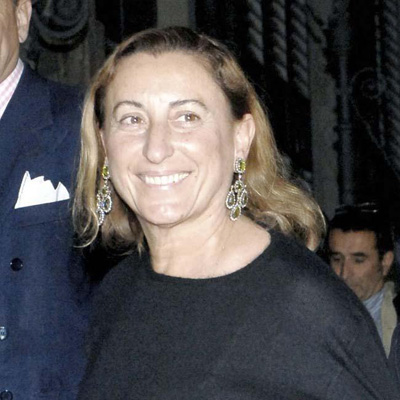 Miuccia Prada's apron