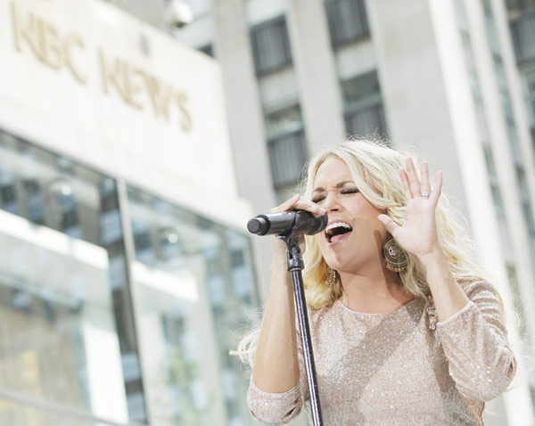 Carrie Underwood performs on 'Today' show