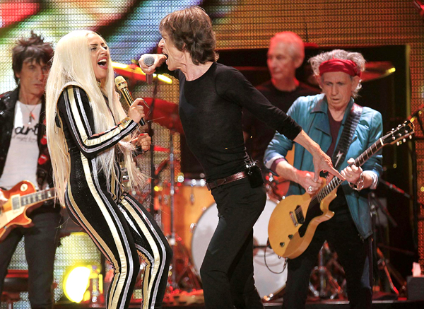 Lady Gaga joins Rolling Stones to perform