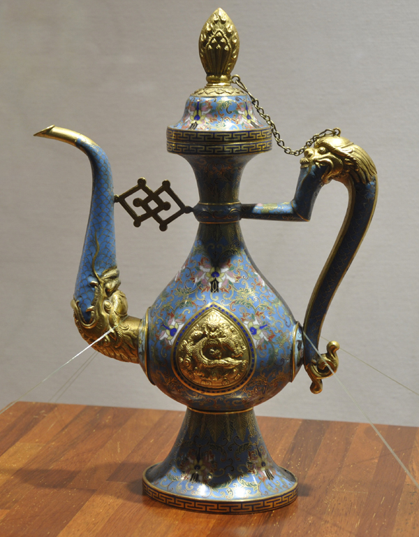 Treasures displayed in Treasure Hall of the Potala Palace