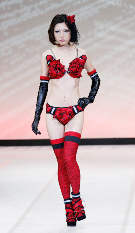 Lingerie design competition held in Tokyo