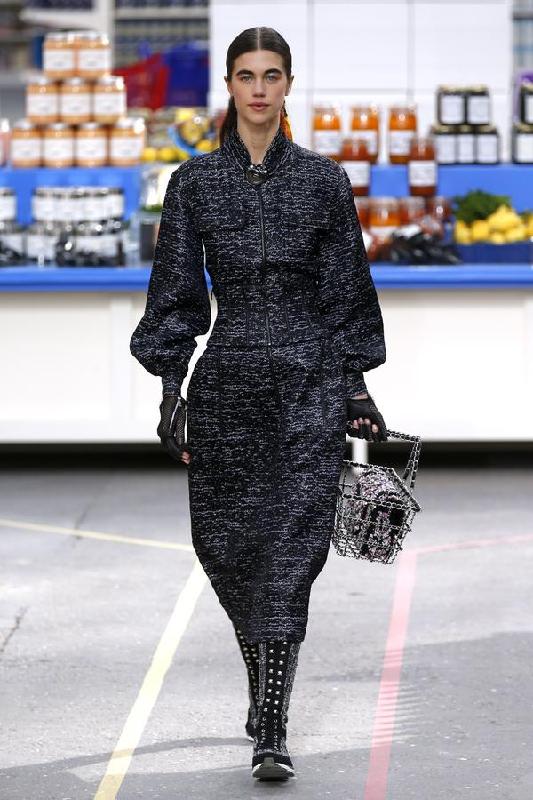 Chanel turns runway into supermarket
