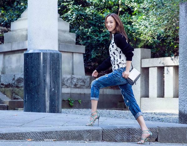 Wang Luodan's street style fashion shoot