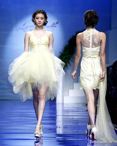 Wedding gowns presented at China Fashion Week