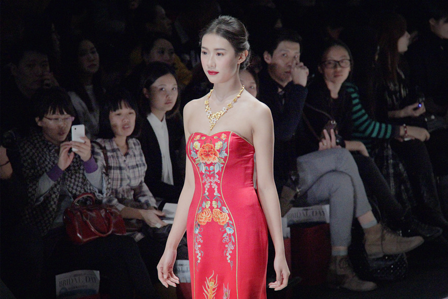 Bridal wear trends launch at China Fashion Week