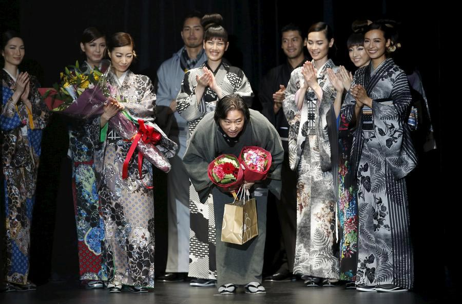 Kimonos presented at Tokyo Fashion Week