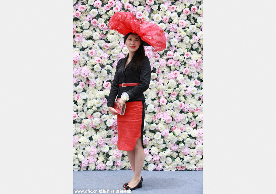 Fashionable hats at Shanghai Longines Champions Tour
