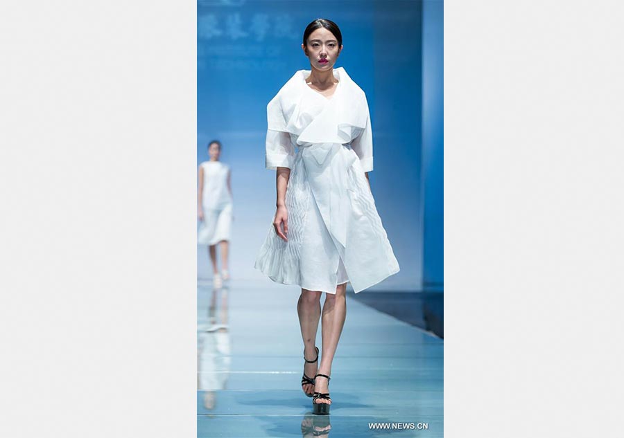 Students' creation staged at fashion show in Beijing