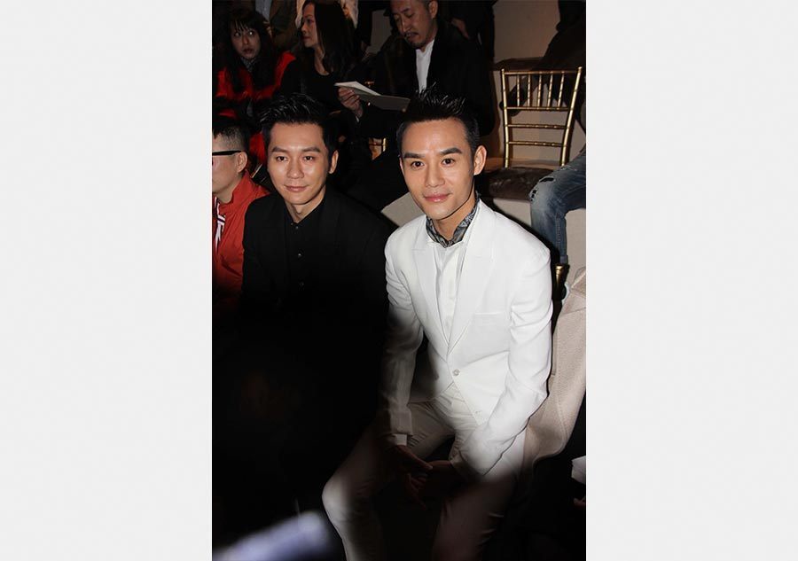 Chinese actors at the Milan Fashion Week