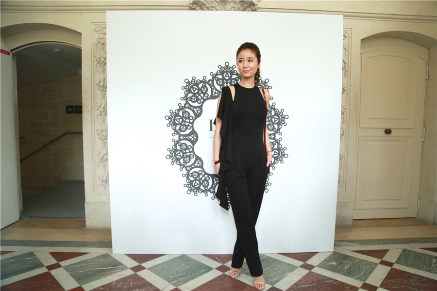 Ruby Lin at Paris Fashion Week