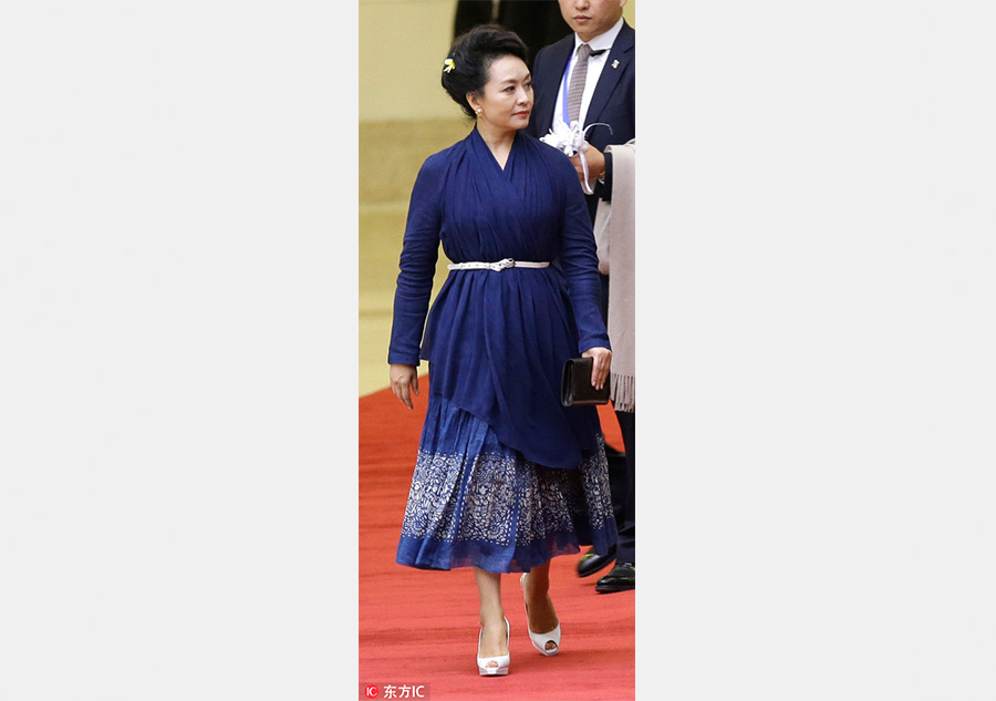 First Lady fashion: Rhapsodies in blue