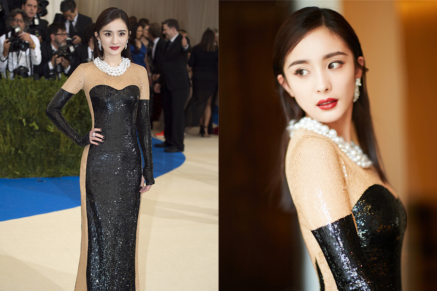 Chinese celebrities shine at fashion shows in the first half of 2017