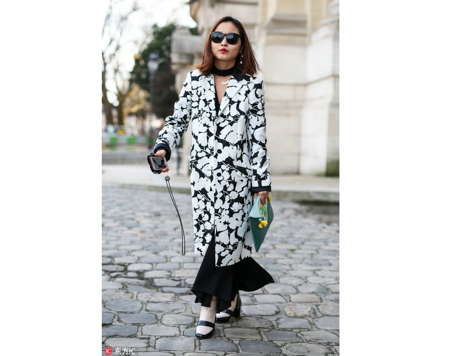 Fashion trend: Flowers bloom on overcoats this winter