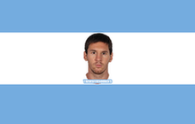 梅西版阿根廷国旗