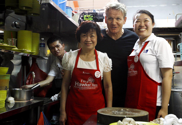 British celebrity chef Gordon Ramsay in Singapore