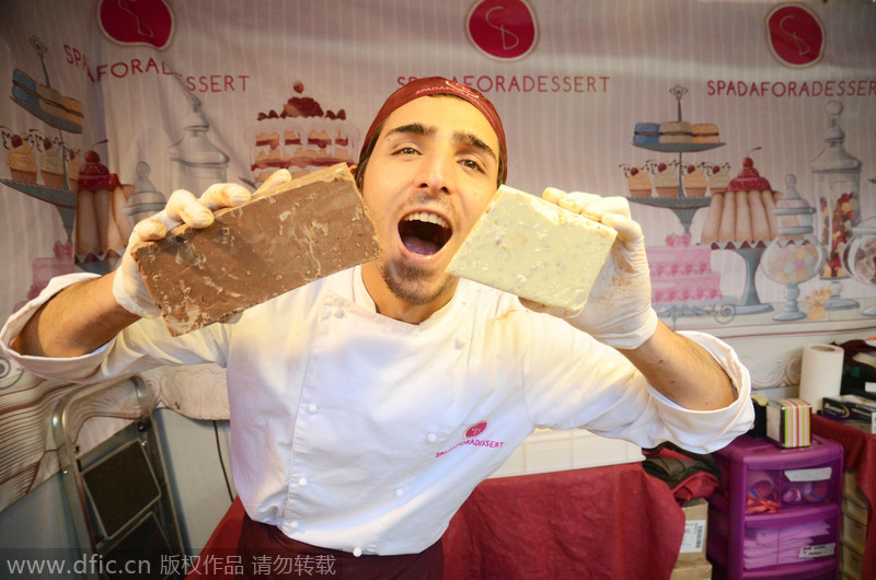 Chocolate fair in Italy