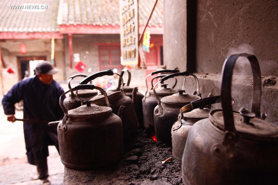 Old fashioned tea house seen in Anhui