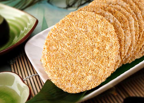 Traditional Chinese Fried Sesame Cake Stock Photo - Image of fried, cake:  22160426