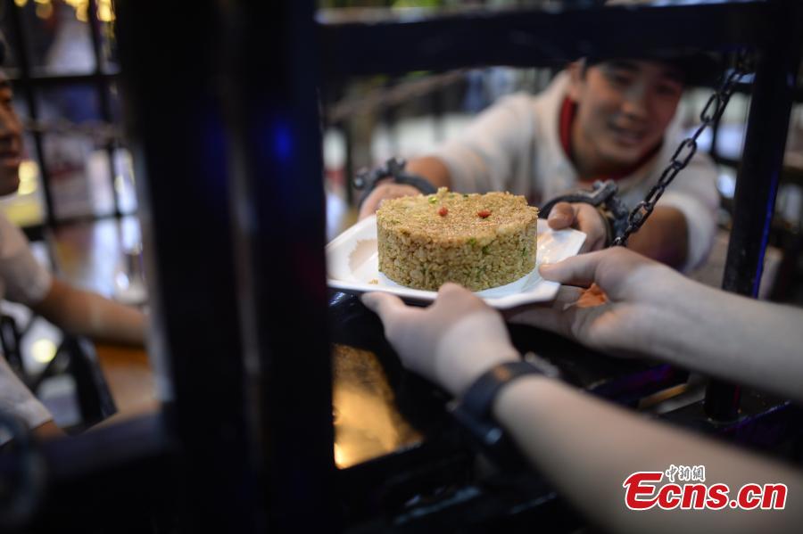 Prison-themed restaurant opens in North China