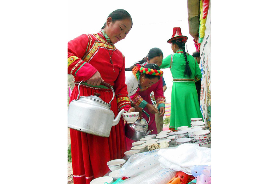 Mongolian milk tea