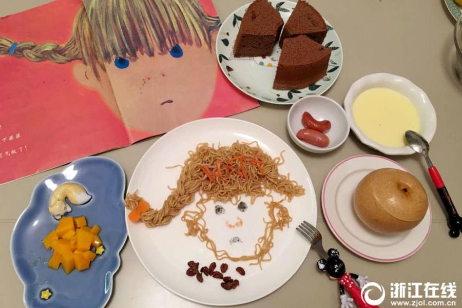 Mom of a three-year-old makes the most beautiful breakfast