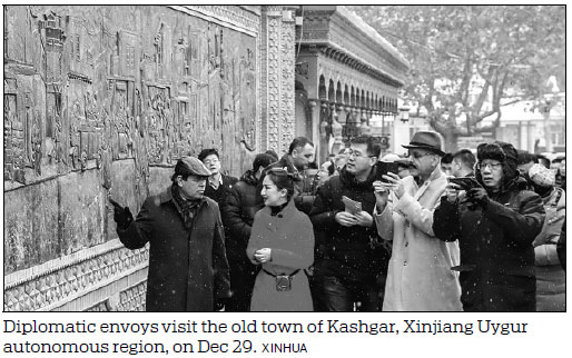 Diplomatic envoys from 12 countries visit Xinjiang