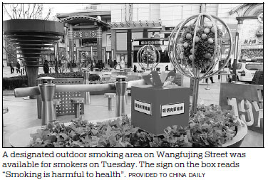 Designated smoking area draws ire