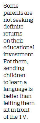 CHILDREN MAKE EARLY START AT LEARNING ENGLISH