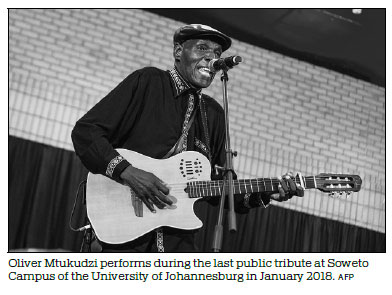 Zimbabwean music star Oliver Mtukudzi dies at 66